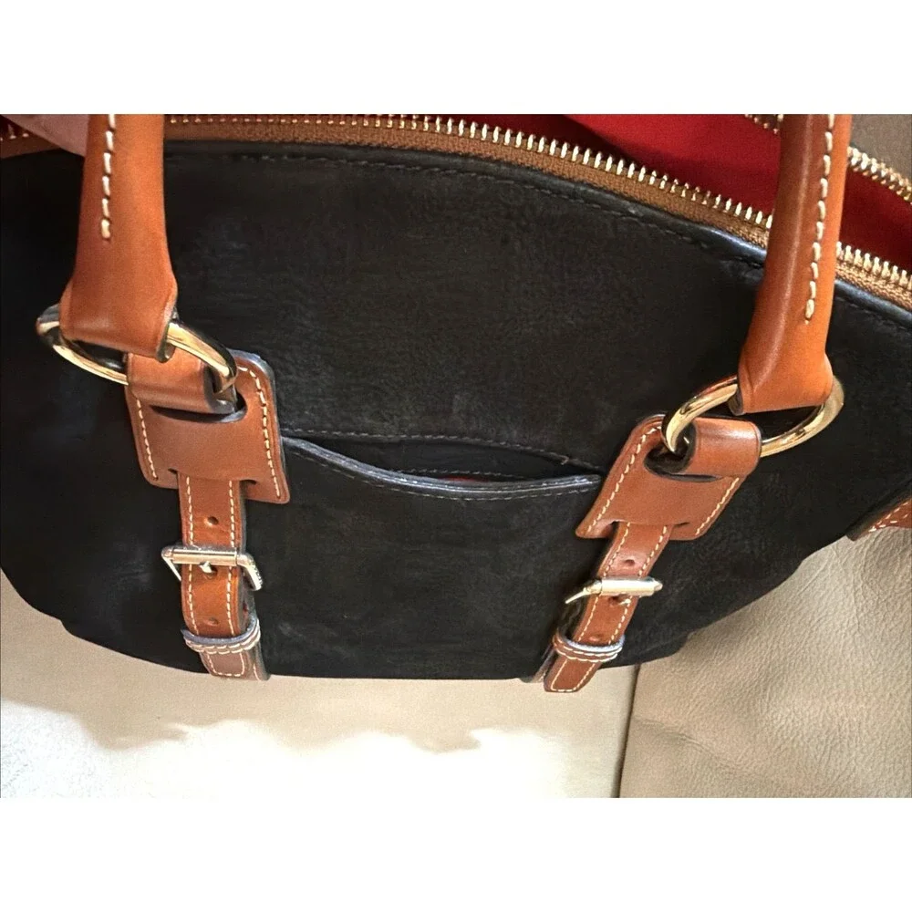Dooney & Bourke Bristol Satchel Nubuck Leather Black